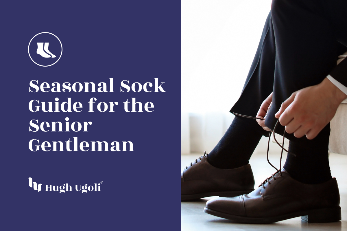 The image shows a person sitting and tying the laces of dark brown dress shoes.